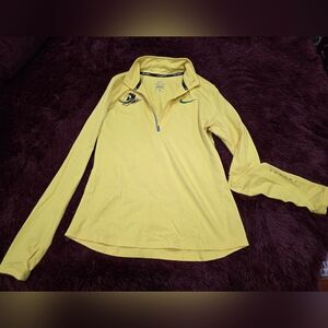 Nike Yellow Zippered Relaxed Jersey